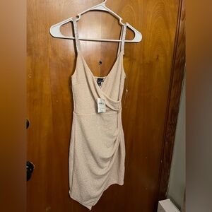 Windsor Cream Draped Mini Dress